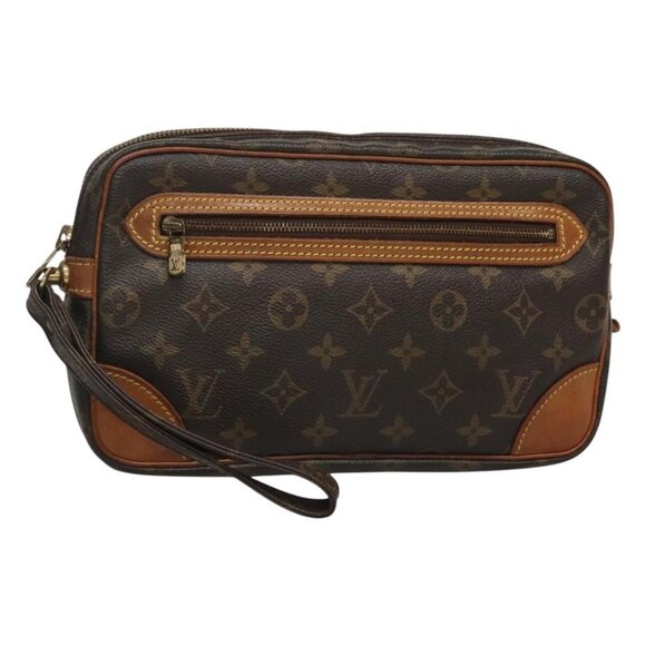 LOUIS VUITTON Monogram Marly Dragonne GM Clutch Bag M51825 LV Auth 116712 - Picture 1 of 16